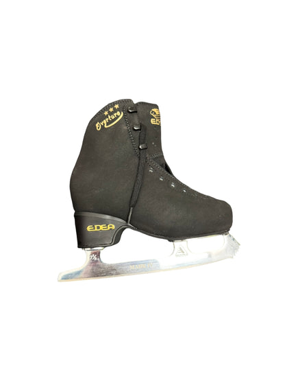 Edea Overture Youth Figure Skates Black Size 12 (200)