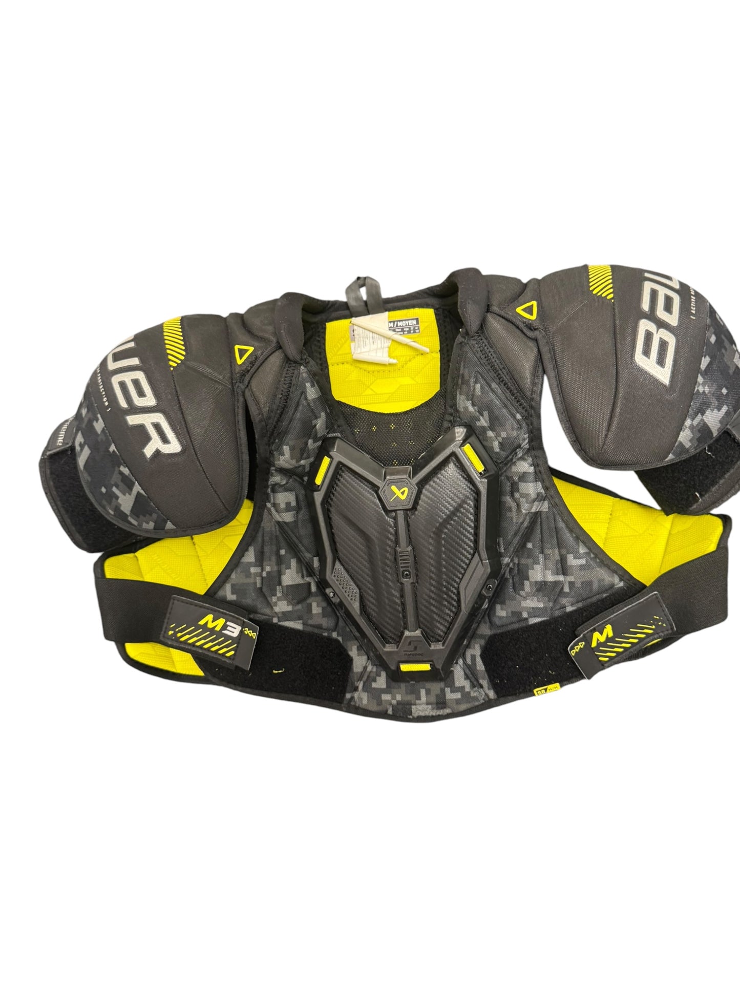 Bauer Supreme M3 Senior Ice Hockey Shoulder Pads – Black – Used