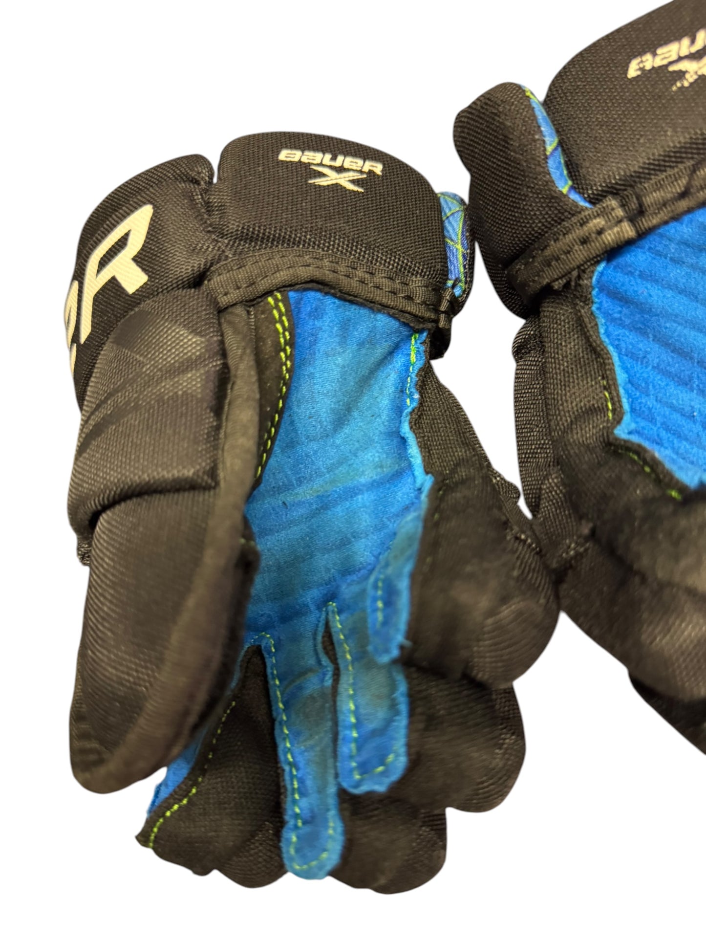 Bauer X S24 Youth Ice Hockey Gloves – 9” – Black/Blue – Used