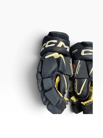 CCM Jetspeed FT6 Pro Senior Ice Hockey Gloves 14” Navy Used