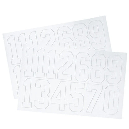 A&R Helmet Numbers Decals