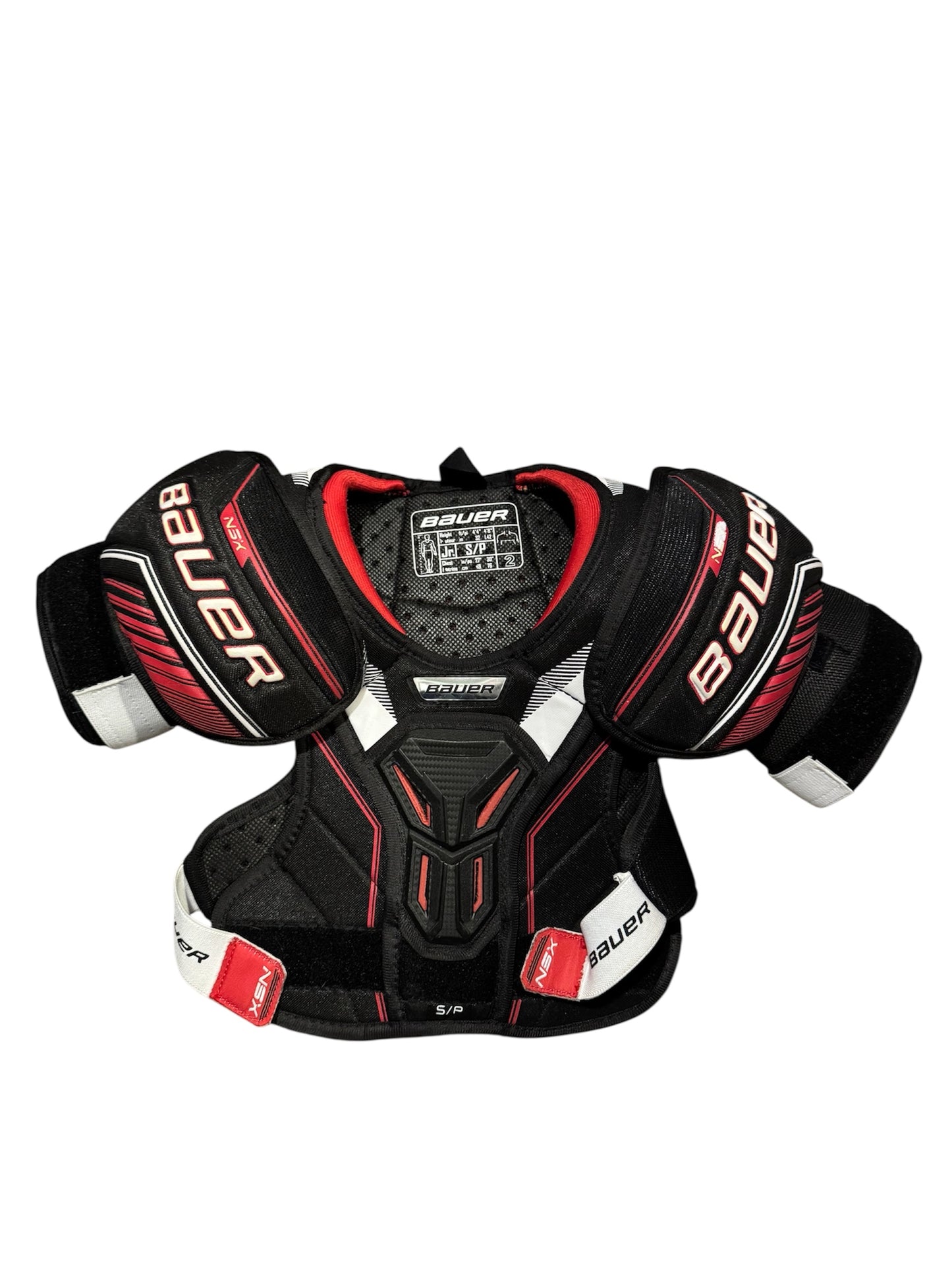 Bauer NXS Ice Hockey Shoulder Pads – Junior Small – Used
