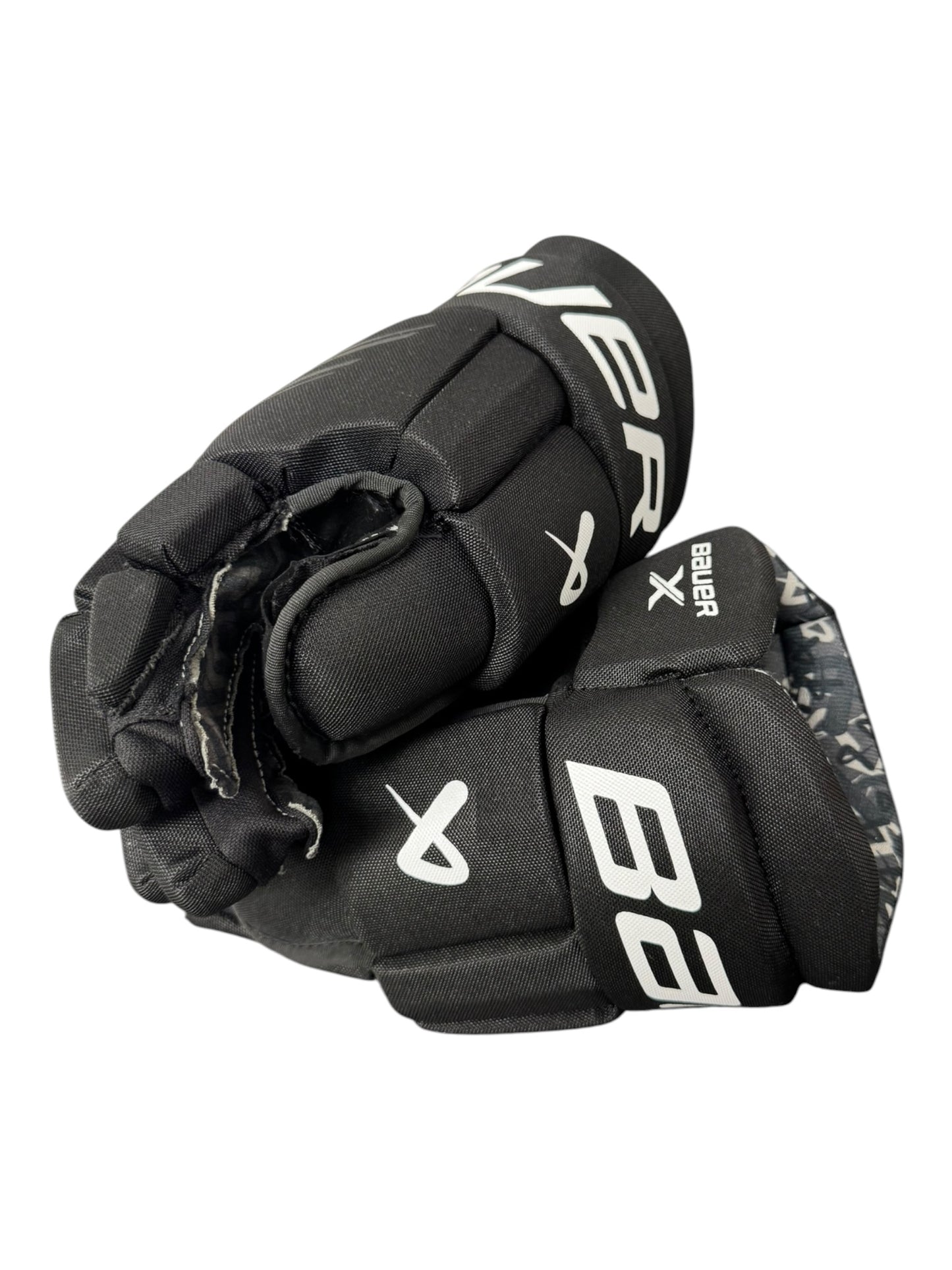 Bauer X S24 Senior Ice Hockey Gloves – 14” – Black – Used