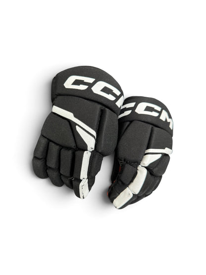 CCM NEXT Youth Ice Hockey Gloves 9” Black/Red Used