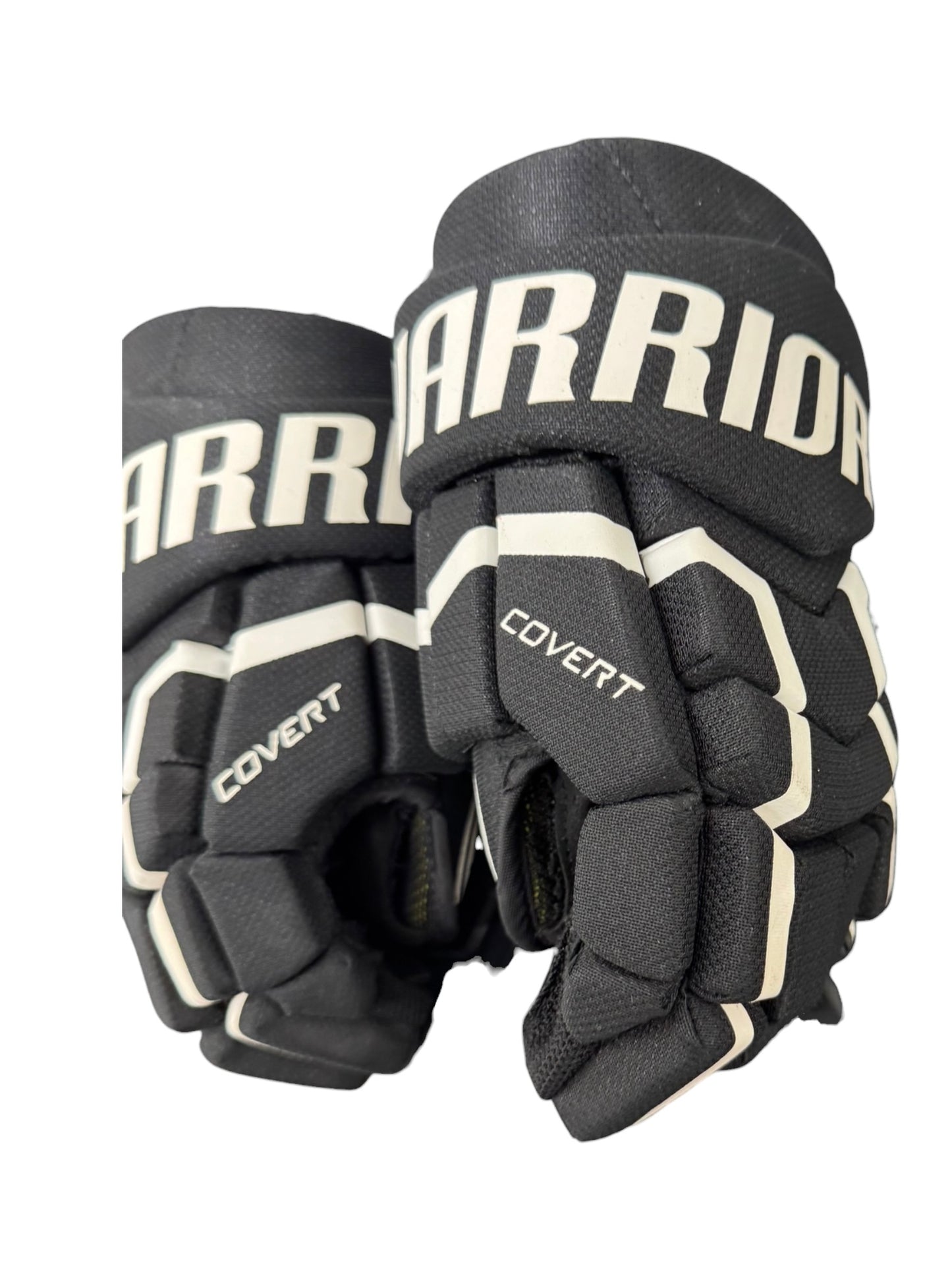Warrior Covert Junior Ice Hockey Gloves – 10” – Black – Used