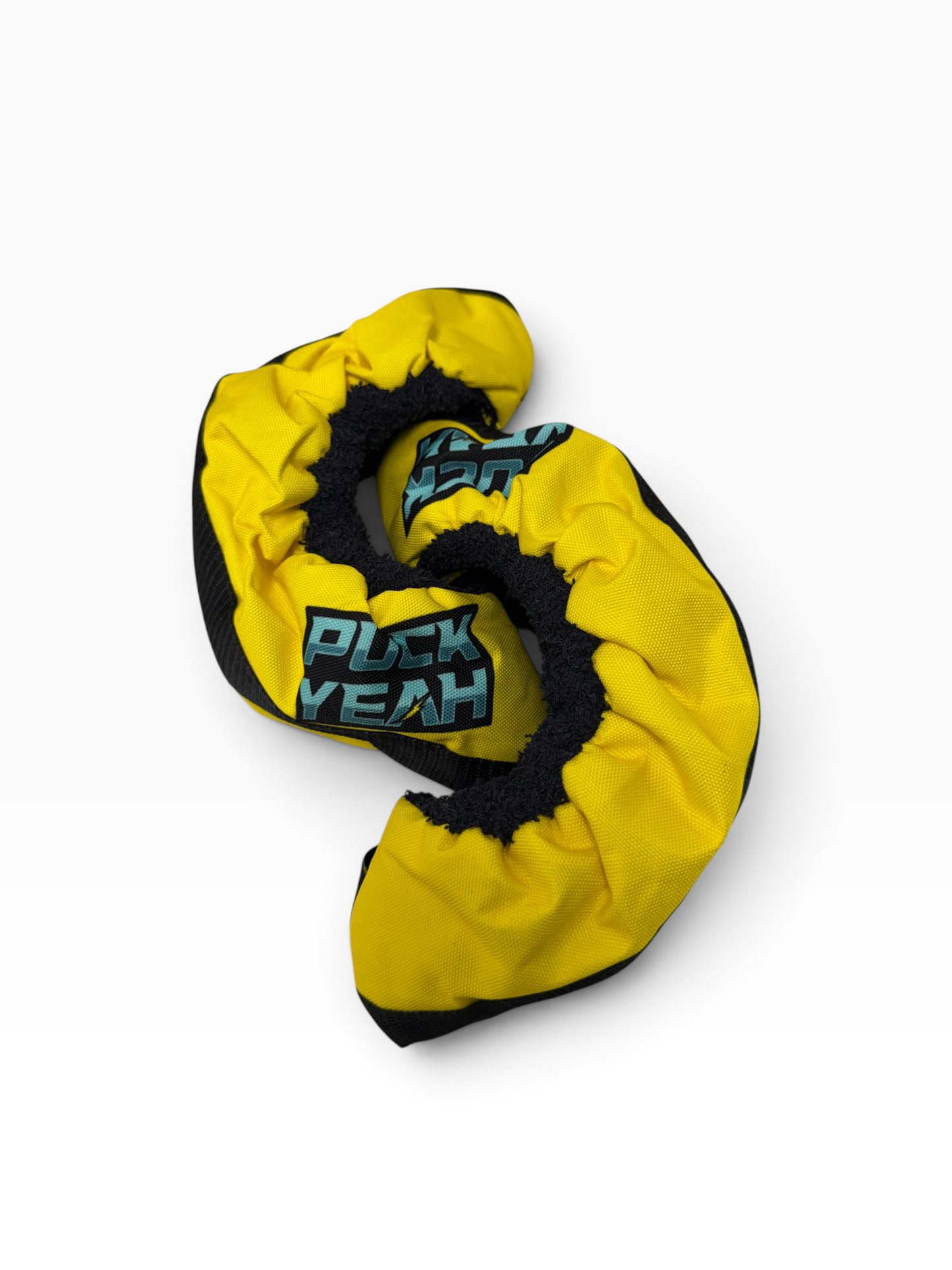 Puck Yeah Ice Hockey Fabric Skate Guards – Yellow – Junior & Senior