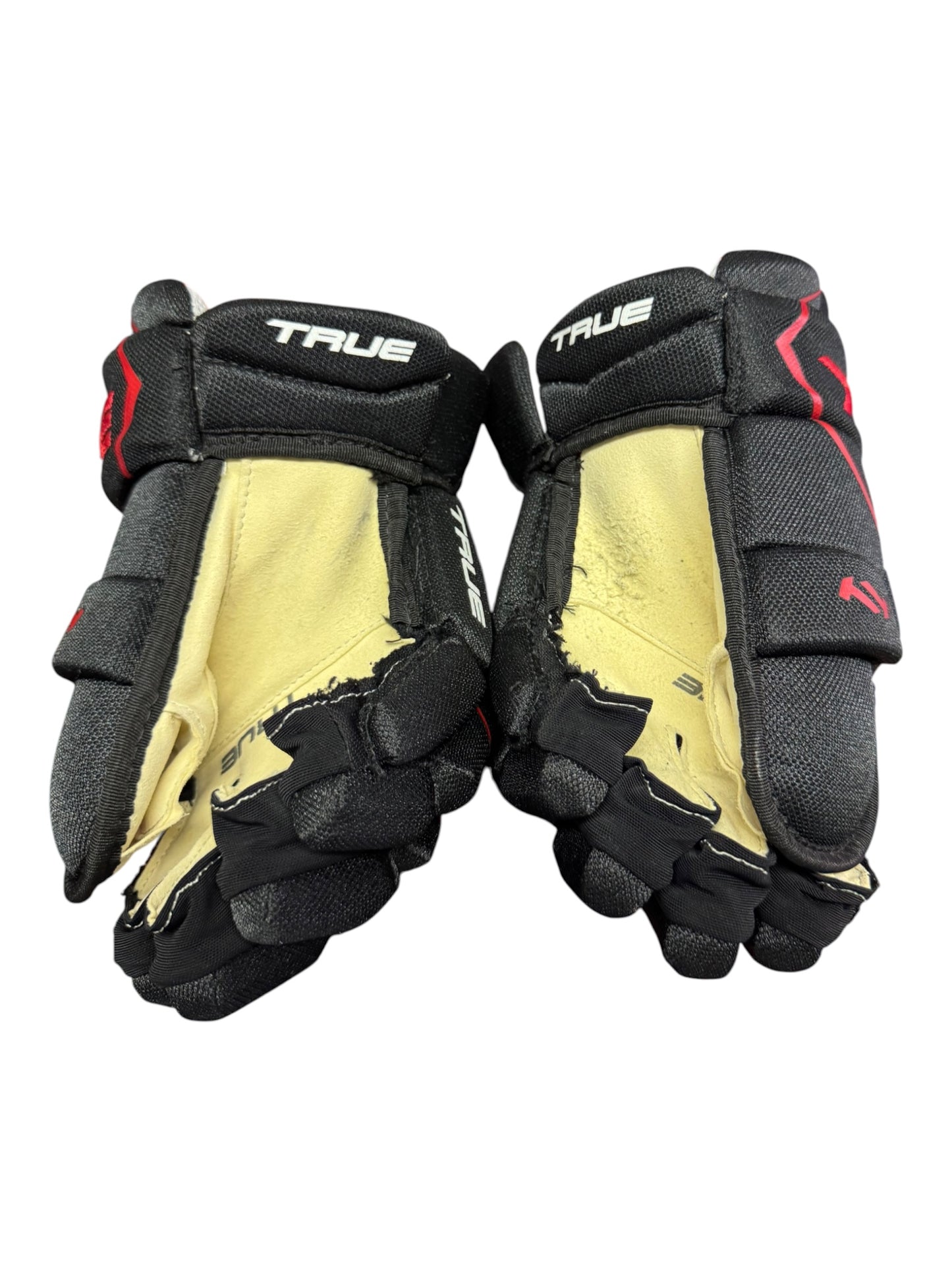TRUE Junior Ice Hockey Gloves 11” Black & Red