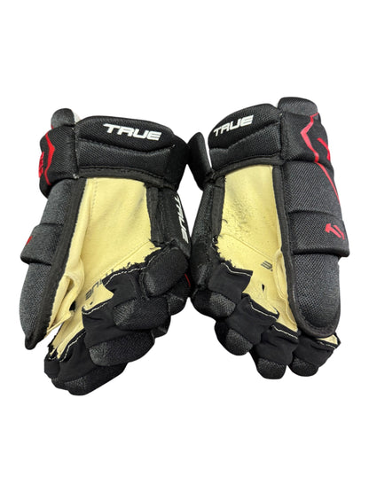 TRUE Junior Ice Hockey Gloves 11” Black & Red
