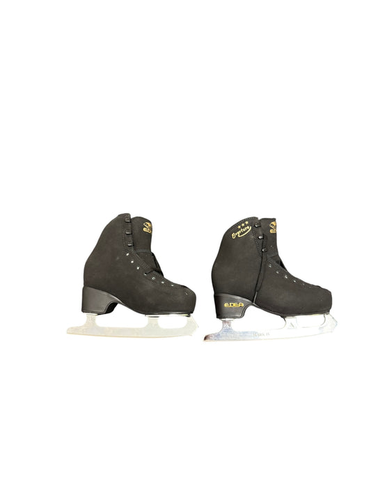 Edea Overture Youth Figure Skates Black Size 12 (200)