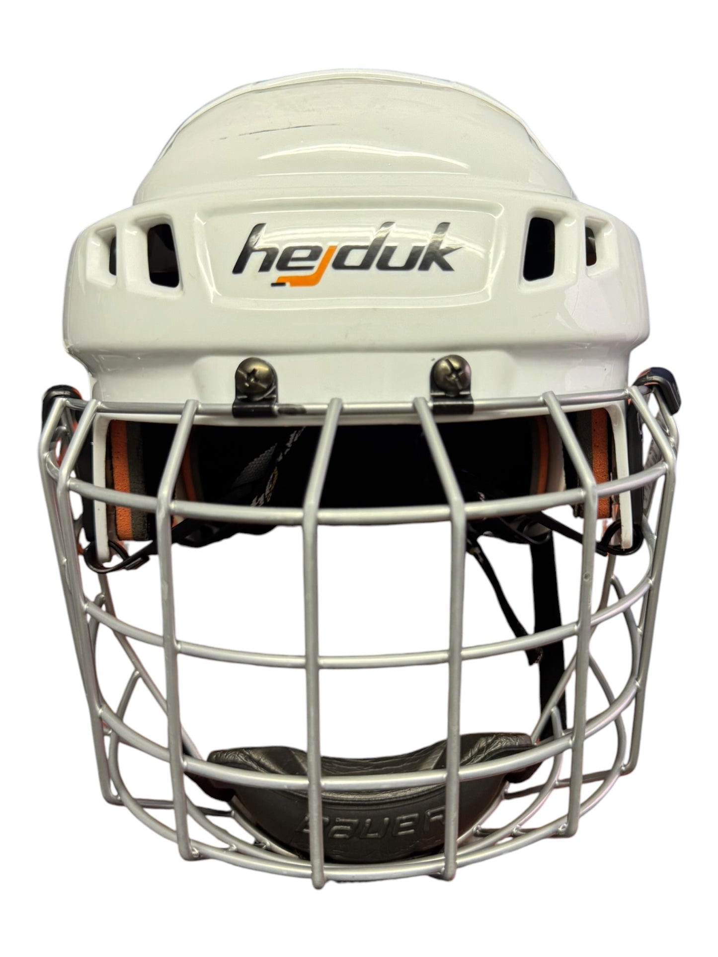 Hejduk Senior Ice Hockey Helmet M/L Silver Cage