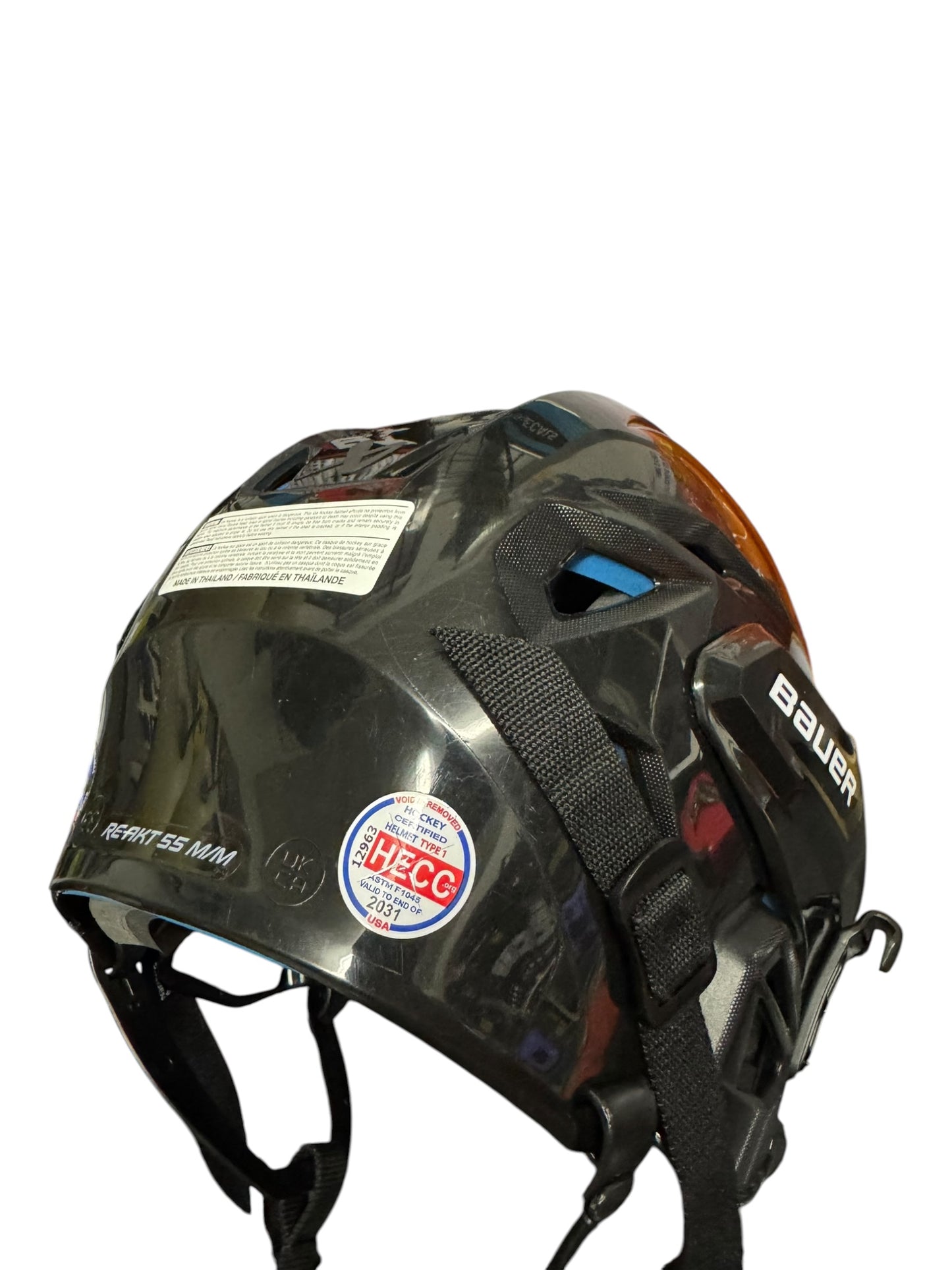 Bauer Re-Akt 55 Combo Ice Hockey Helmet – Medium – Black