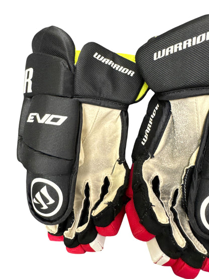 Warrior Alpha Evo Junior Ice Hockey Gloves – Black, 12”