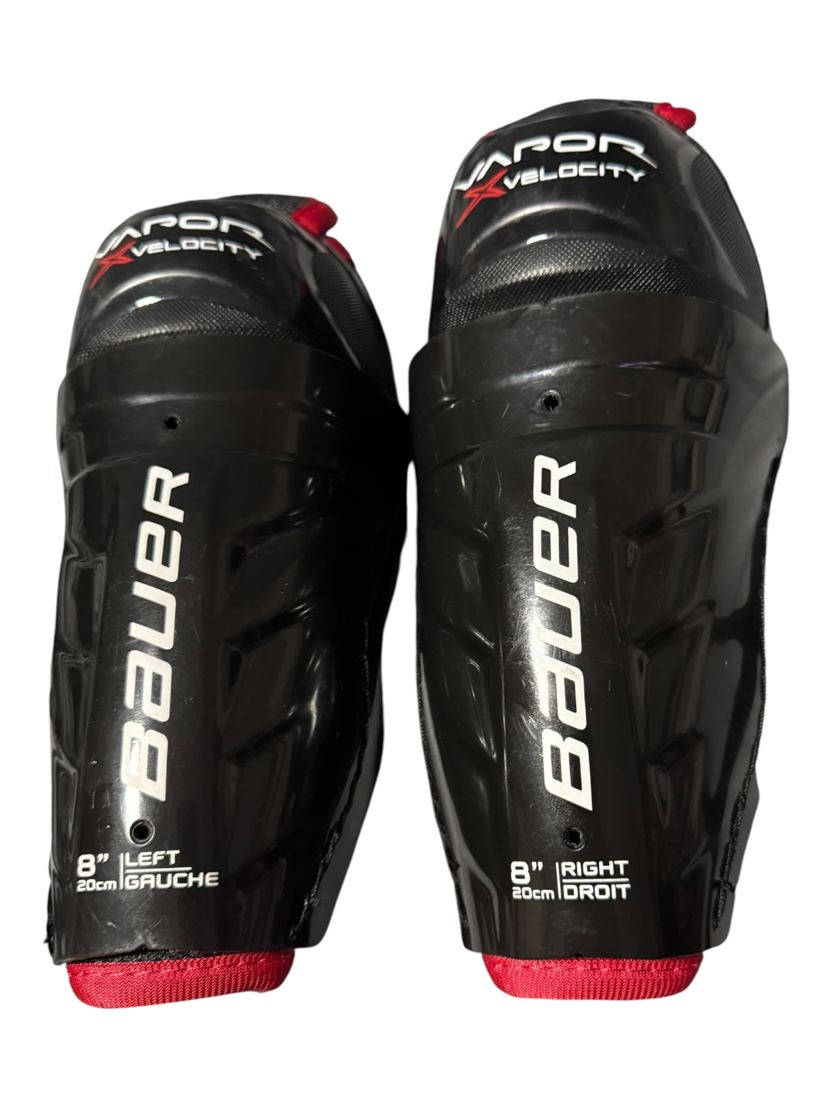 Bauer Vapor Velocity Youth Ice Hockey Shin Pads – 8”
