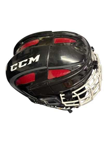 CCM FitLite Ice Hockey Helmet – Small – Black/Red – Like New