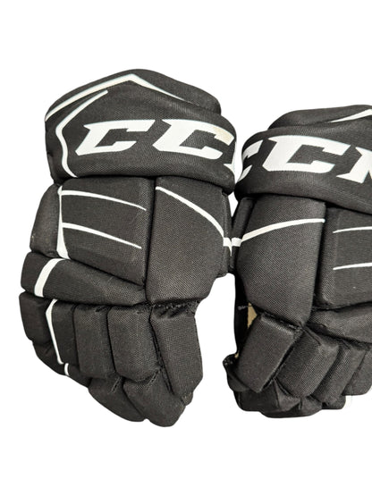 CCM FT350 Junior Ice Hockey Gloves – Black, 11”