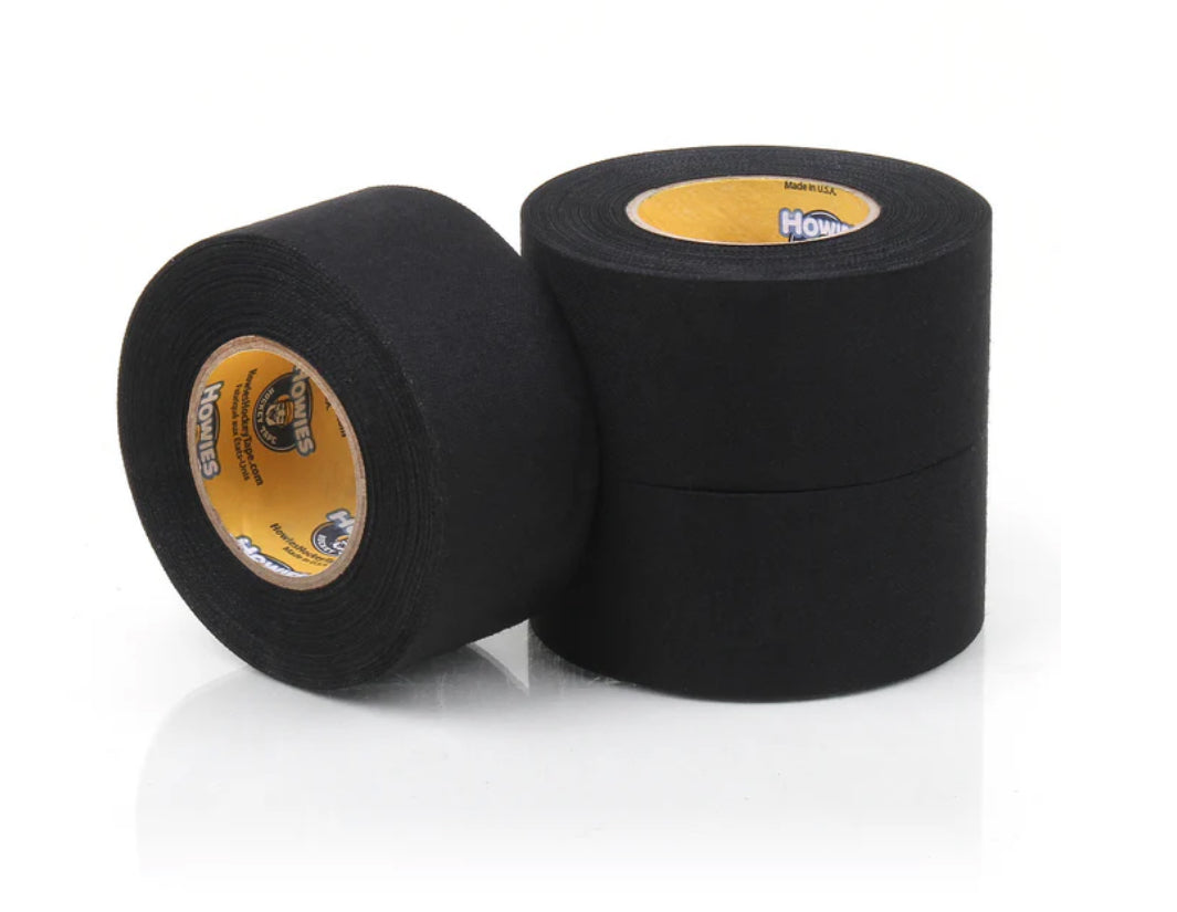 HOWIES 1.5" BLACK CLOTH HOCKEY TAPE