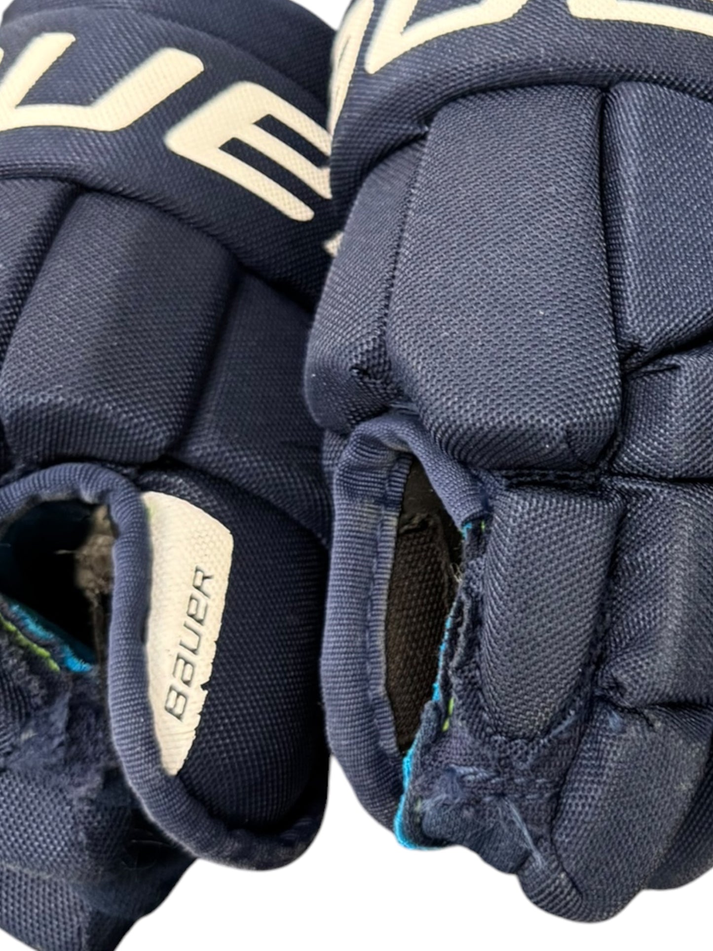 Bauer X S24 Youth Ice Hockey Gloves 9” Navy Blue Used