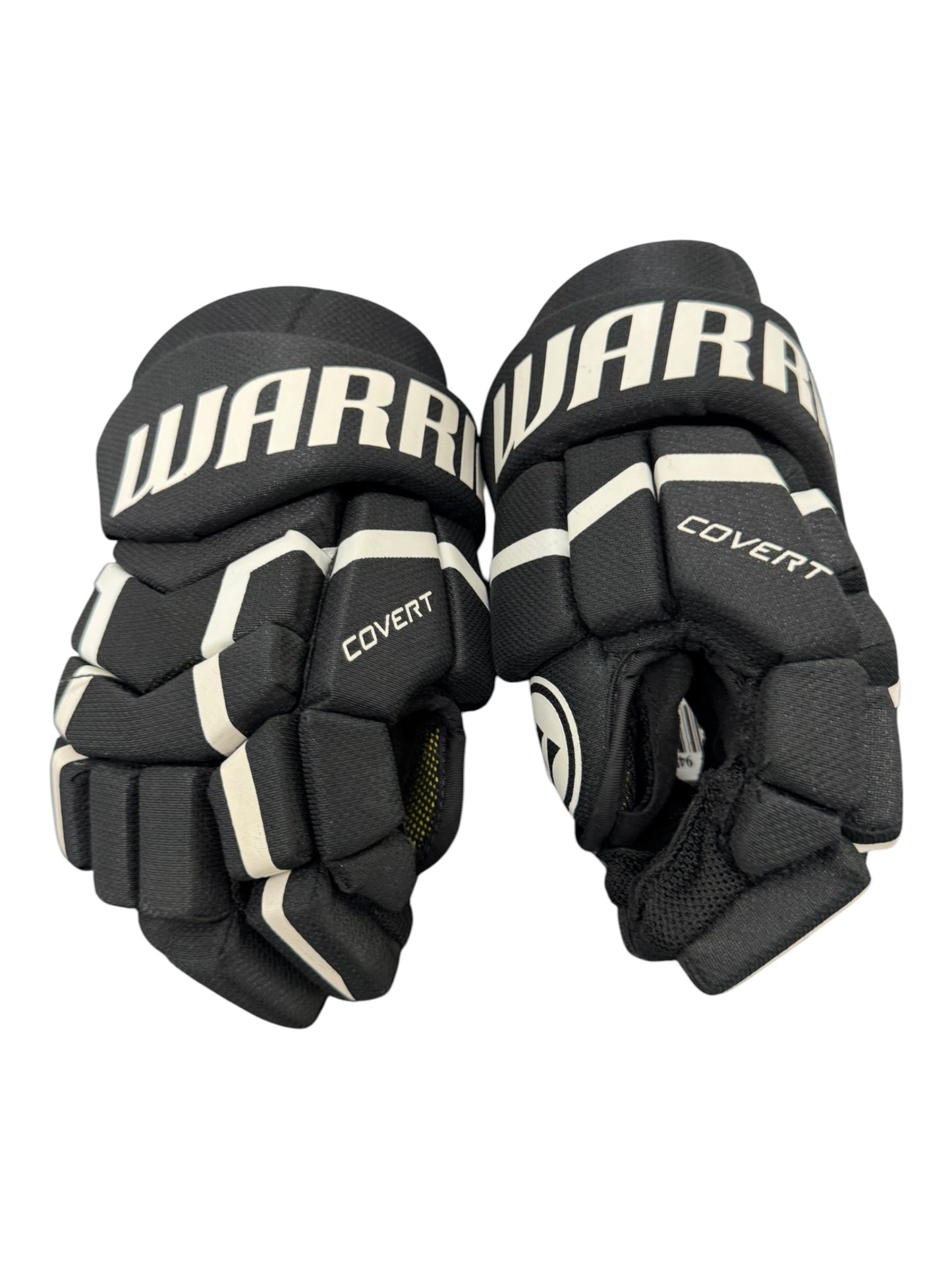 Warrior Covert Junior Ice Hockey Gloves – 10” – Black – Used