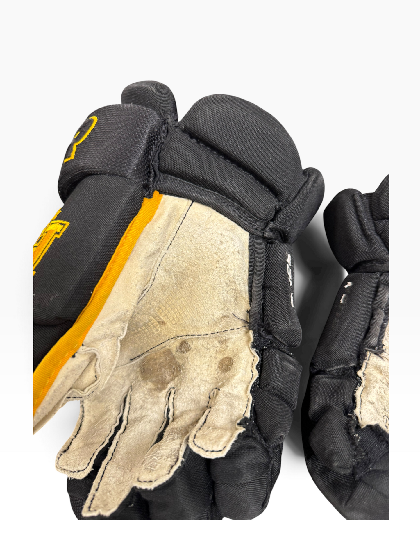 Bauer Pro Stock Senior Ice Hockey Gloves – 14” – Black/Gold – Hallamshire Hornets