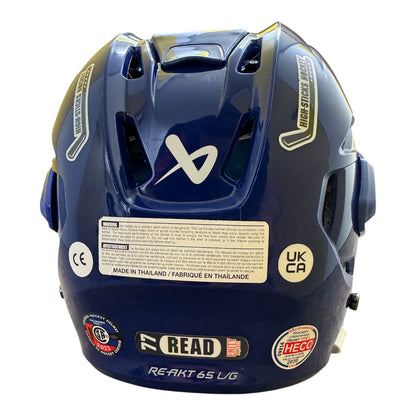 Bauer Re-Akt 65 Senior Ice Hockey Helmet Blue Excellent condition
