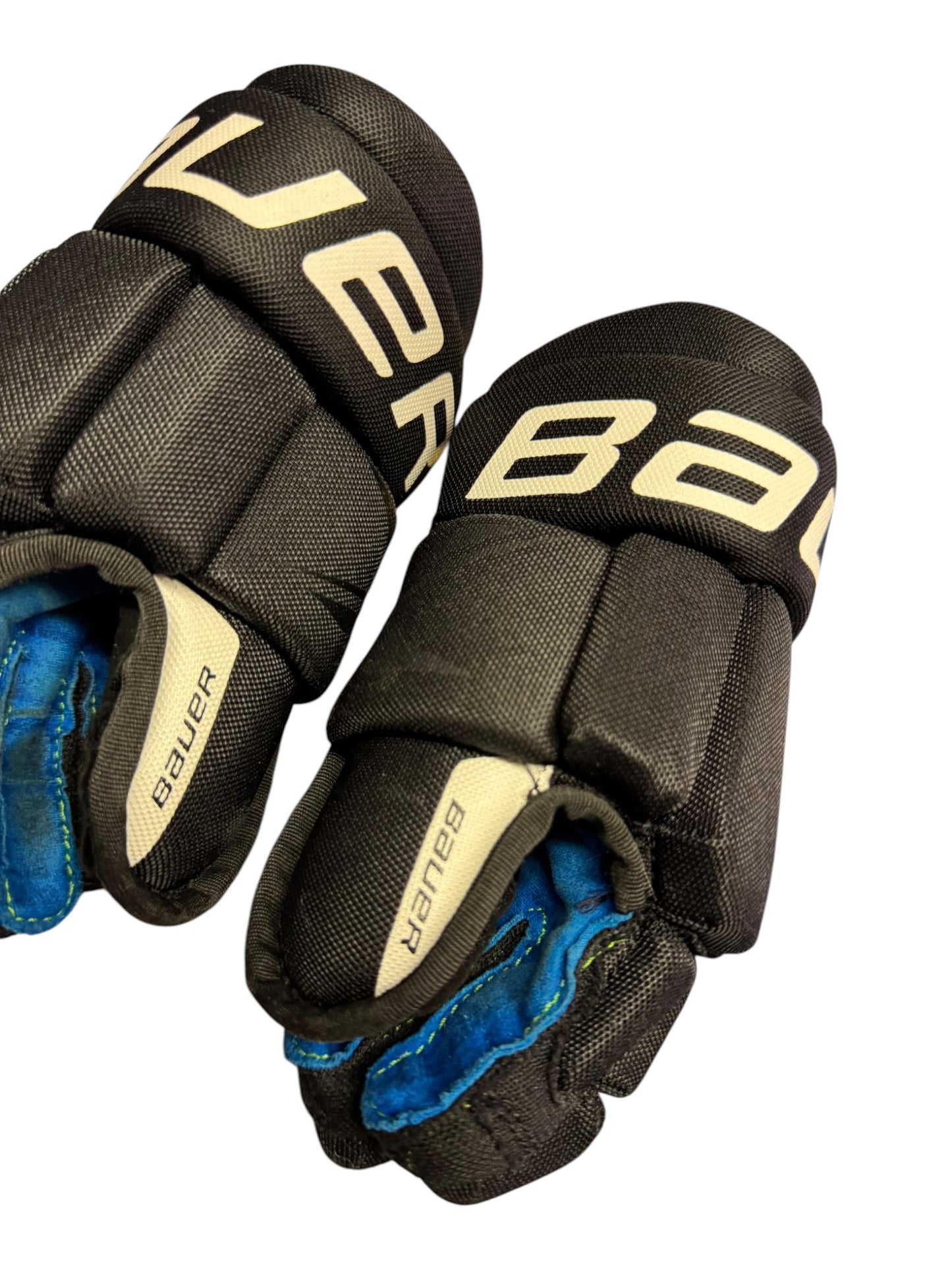 Bauer X S24 Youth Ice Hockey Gloves – 9” – Black/Blue – Used