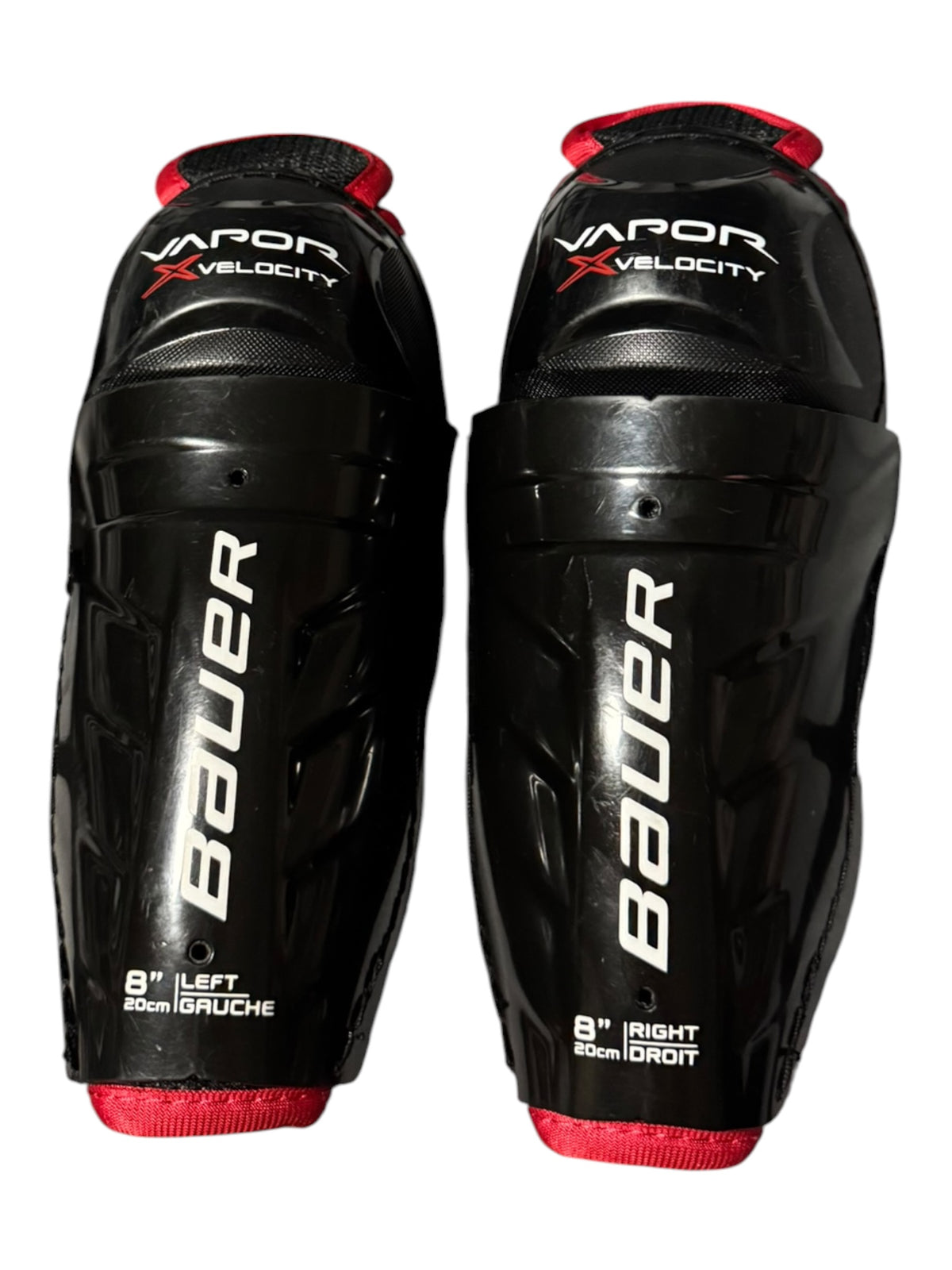 Bauer Vapor Velocity Youth Ice Hockey Shin Pads – 8”