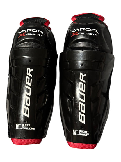 Bauer Vapor Velocity Youth Ice Hockey Shin Pads – 8”