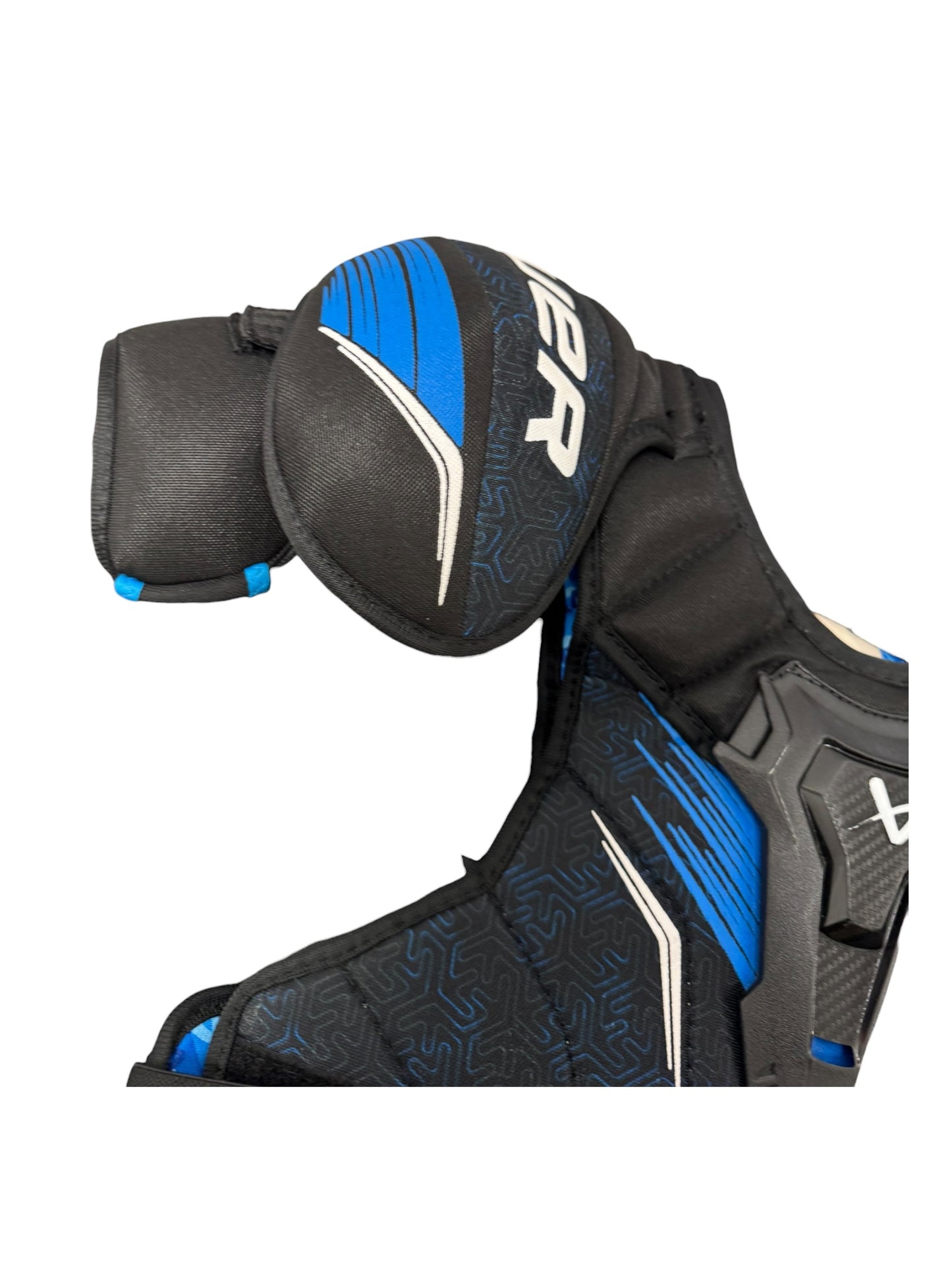 Bauer X S24 Intermediate Ice Hockey Shoulder Pads – Medium – Black/Blue – Used
