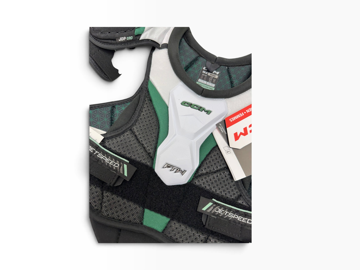 CCM FTW Junior Women’s Shoulder Pads – Medium – New