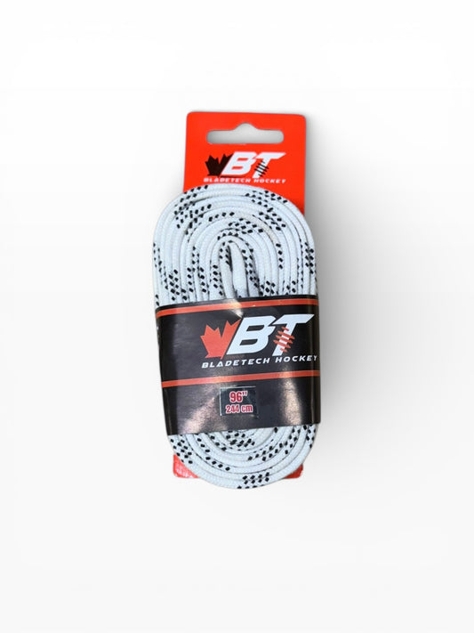 Bladetech Hockey Waxed Ice Hockey Laces White