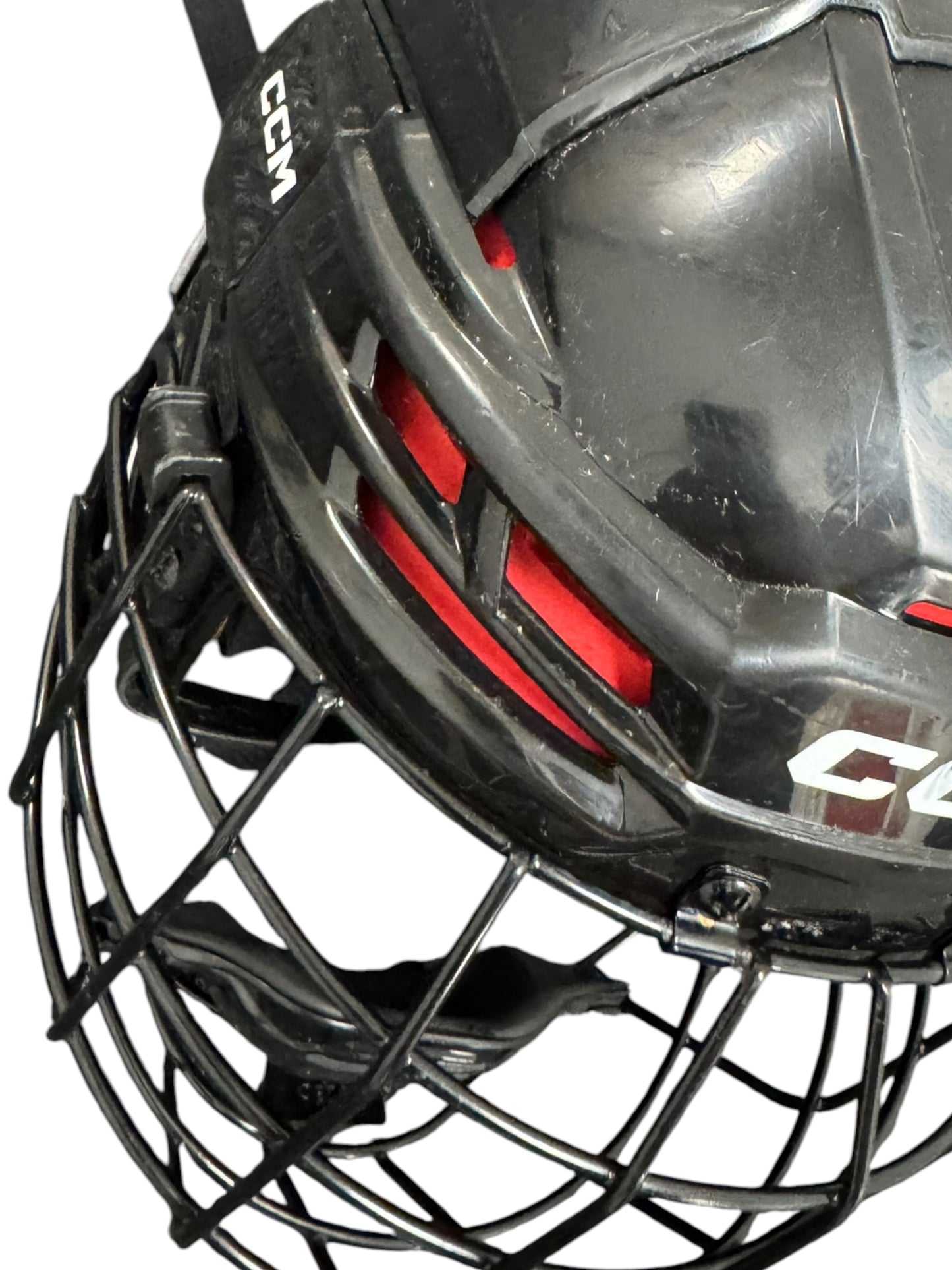 CCM Tacks 70 Ice Hockey Helmet Small Black Used