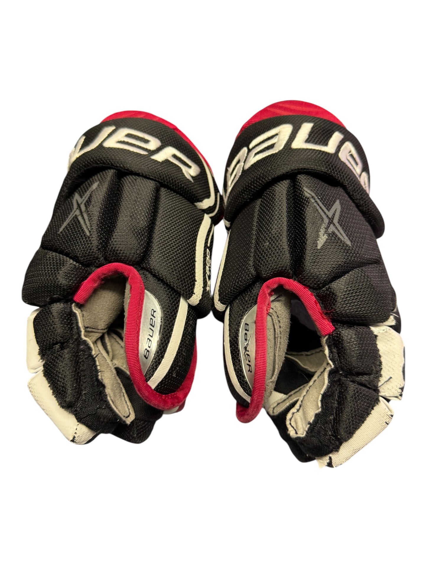 Bauer Vapor X900 Lite Junior Ice Hockey Gloves – 11” – Black/Red – Used
