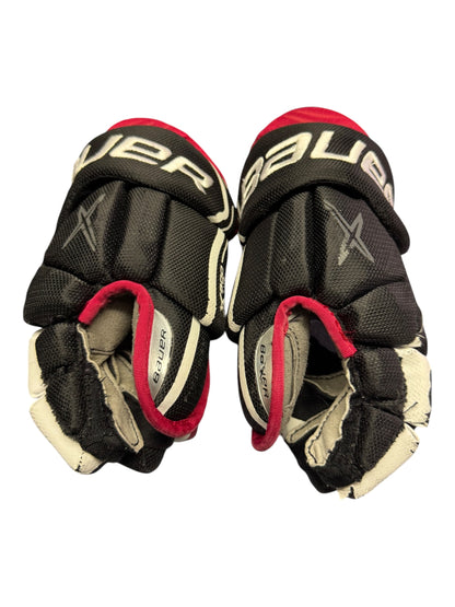 Bauer Vapor X900 Lite Junior Ice Hockey Gloves – 11” – Black/Red – Used