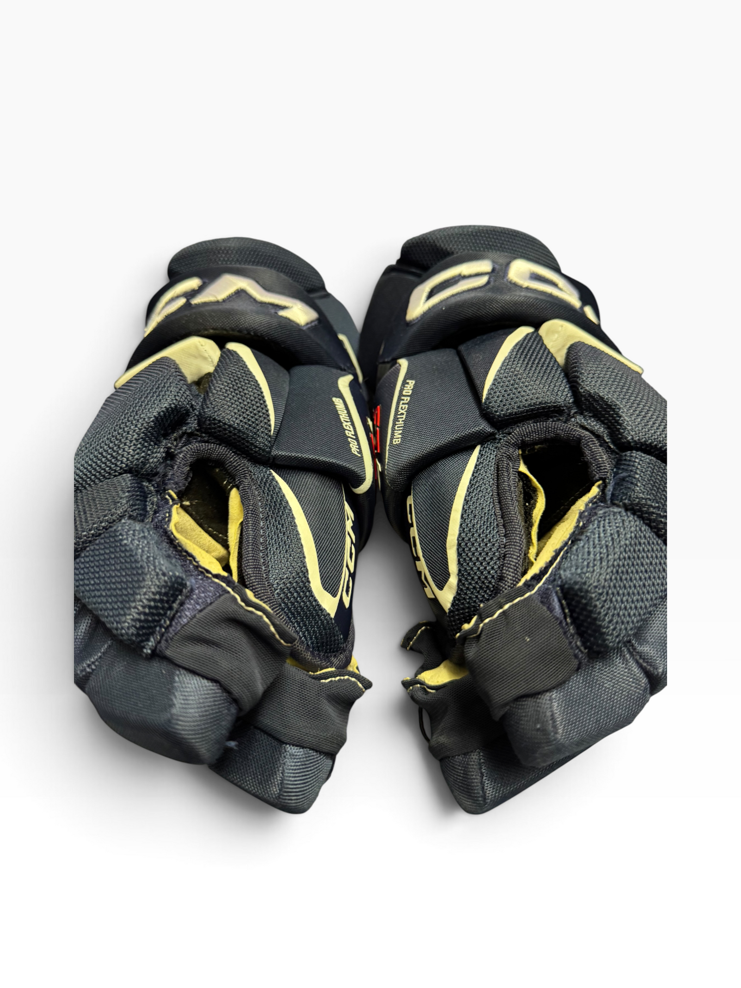 CCM Jetspeed FT6 Pro Senior Ice Hockey Gloves 14” Navy Used