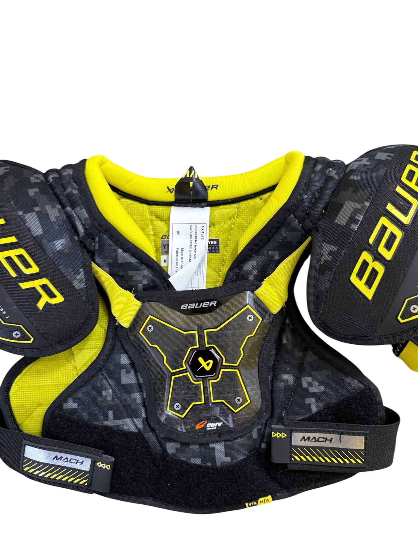 Bauer Supreme Mach Youth Ice Hockey Shoulder Pads – Medium Excellent Condition