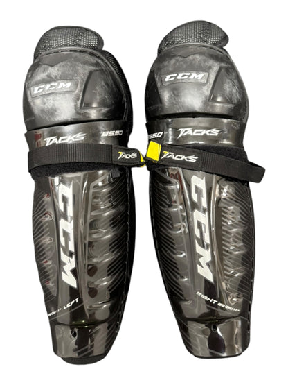 CCM Tacks 9550 Junior Ice Hockey Shin Pads 11” Black
