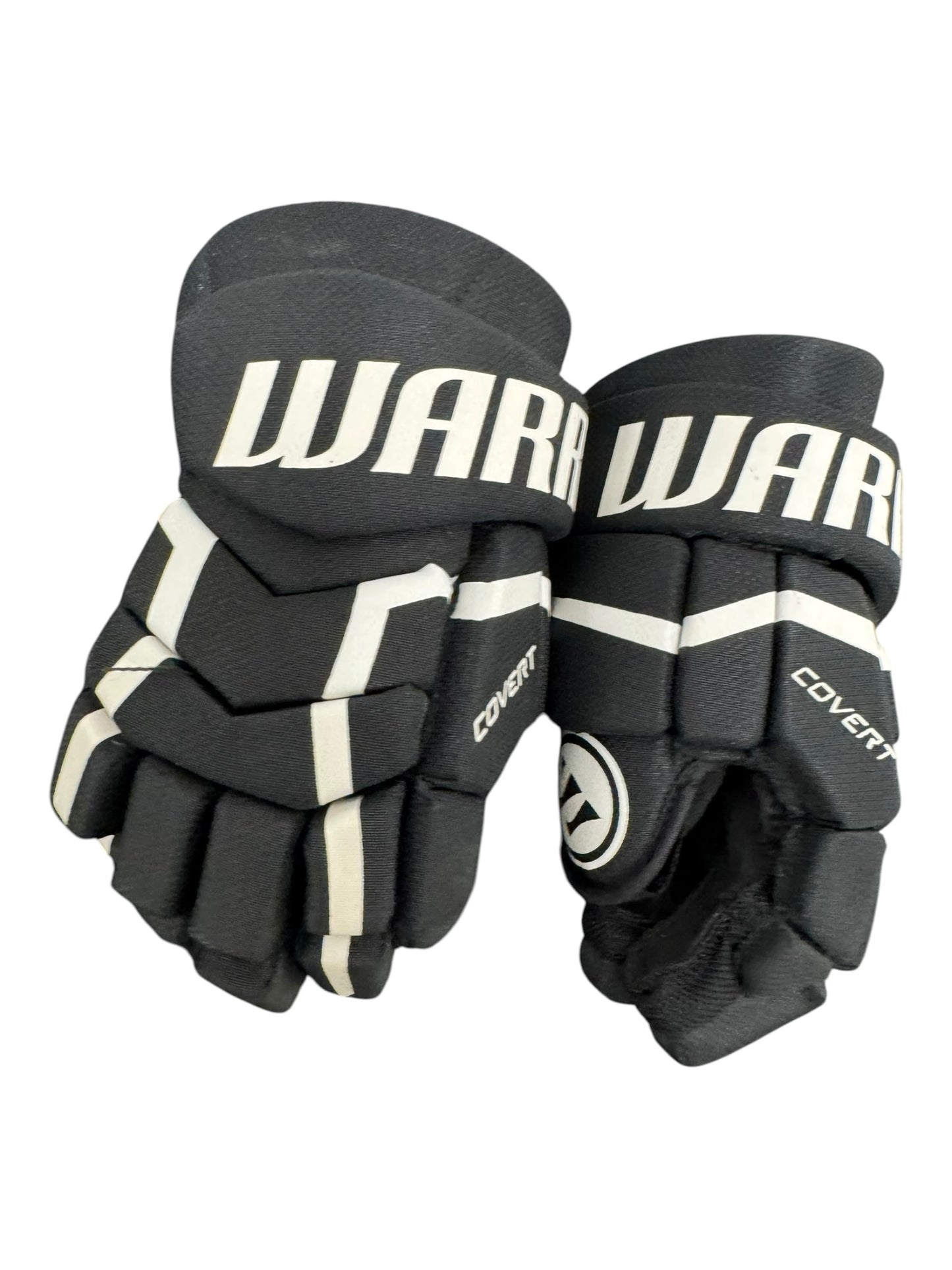 Warrior Covert Junior Ice Hockey Gloves – 10” – Black – Used