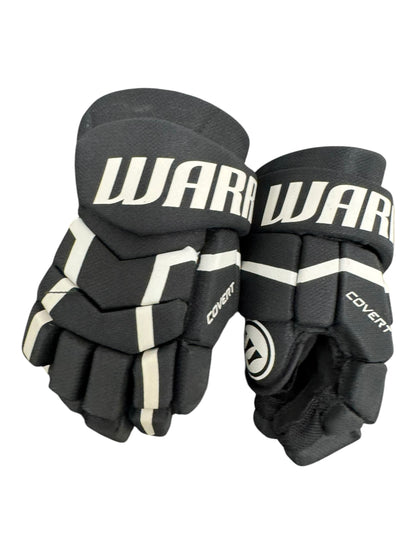 Warrior Covert Junior Ice Hockey Gloves – 10” – Black – Used