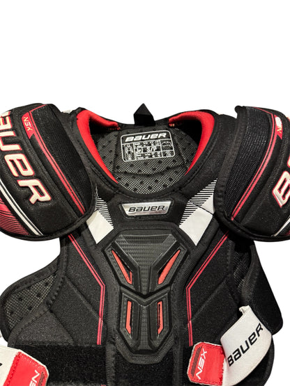 Bauer NXS Ice Hockey Shoulder Pads – Junior Small – Used