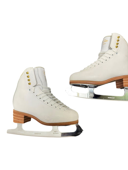 Jackson Elite Women’s Figure Ice Skates – White, Size 5