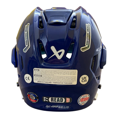 Bauer Re-Akt 65 Senior Ice Hockey Helmet Blue Excellent condition