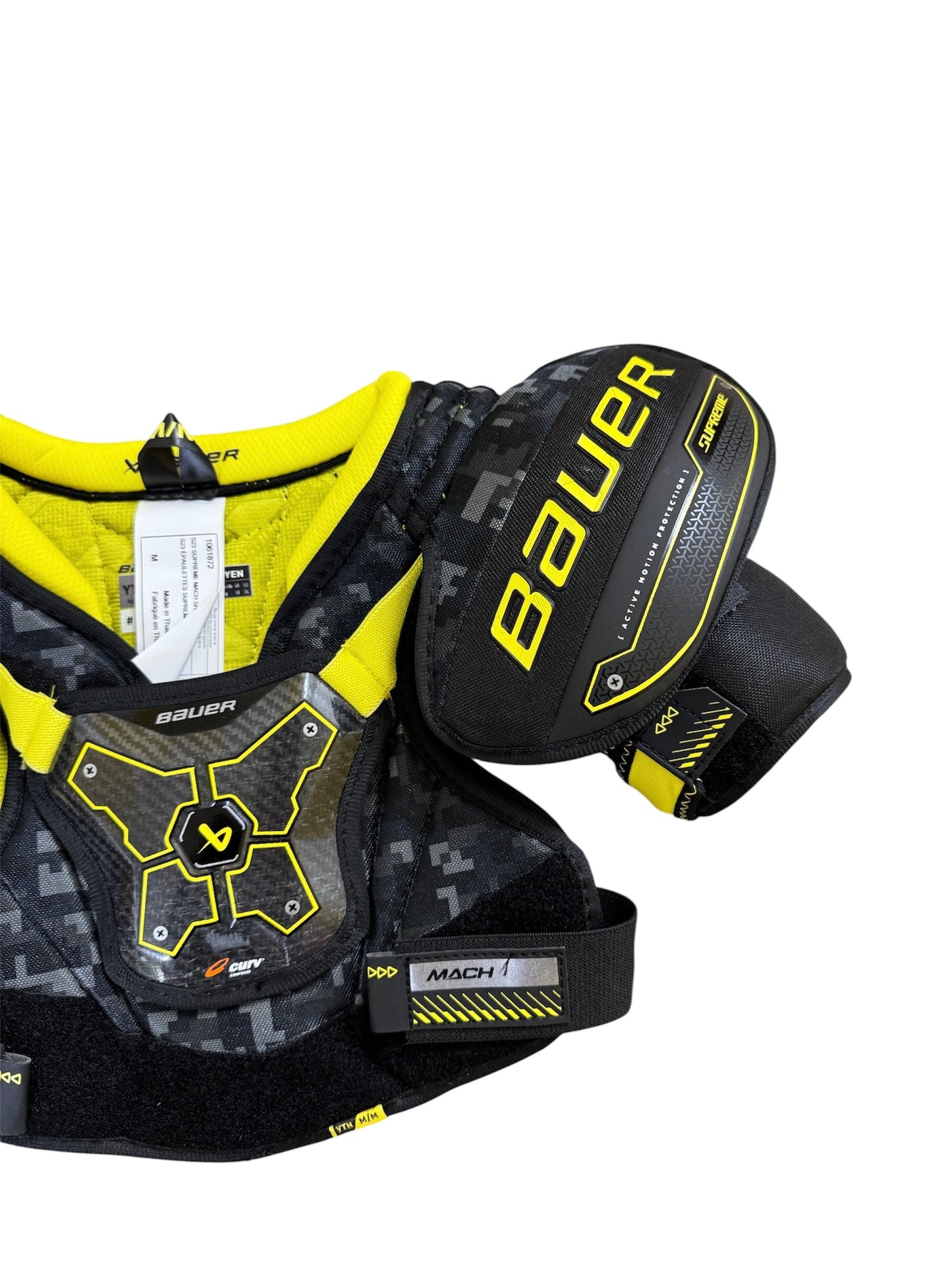 Bauer Supreme Mach Youth Ice Hockey Shoulder Pads – Medium Excellent Condition