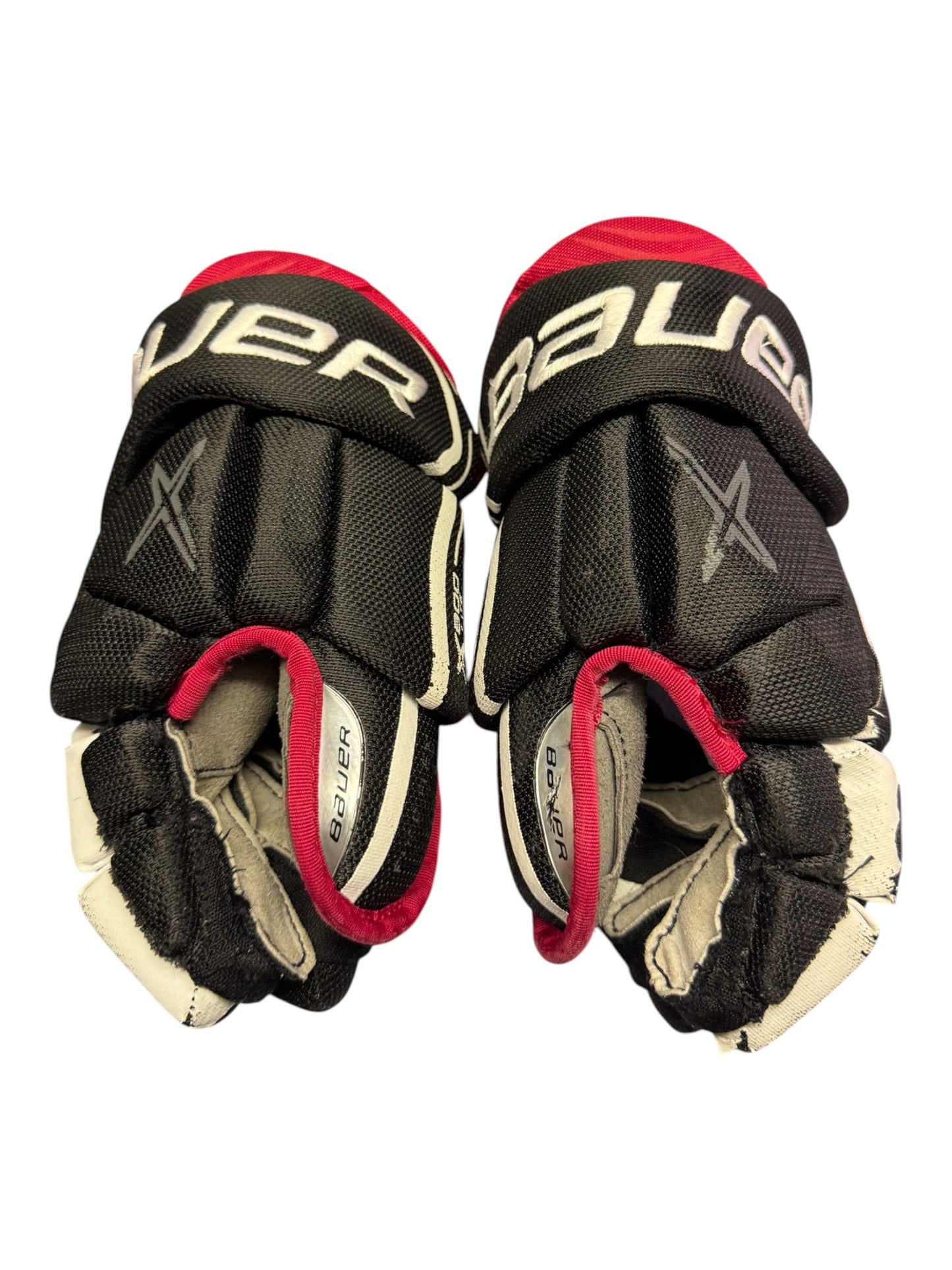Bauer Vapor X900 Lite Junior Ice Hockey Gloves – 11” – Black/Red – Used