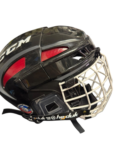 CCM FitLite Ice Hockey Helmet – Small – Black/Red – Like New