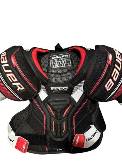 Bauer NXS Ice Hockey Shoulder Pads – Junior Small – Used