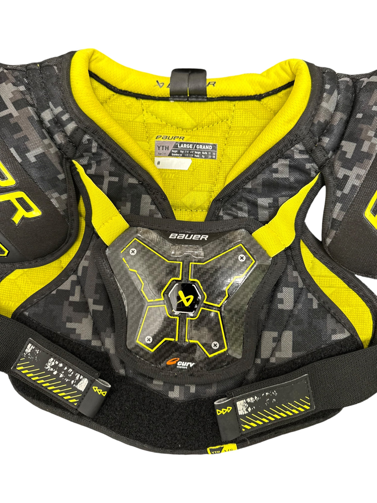 Bauer Supreme Mach Youth Ice Hockey Shoulder Pads – Large