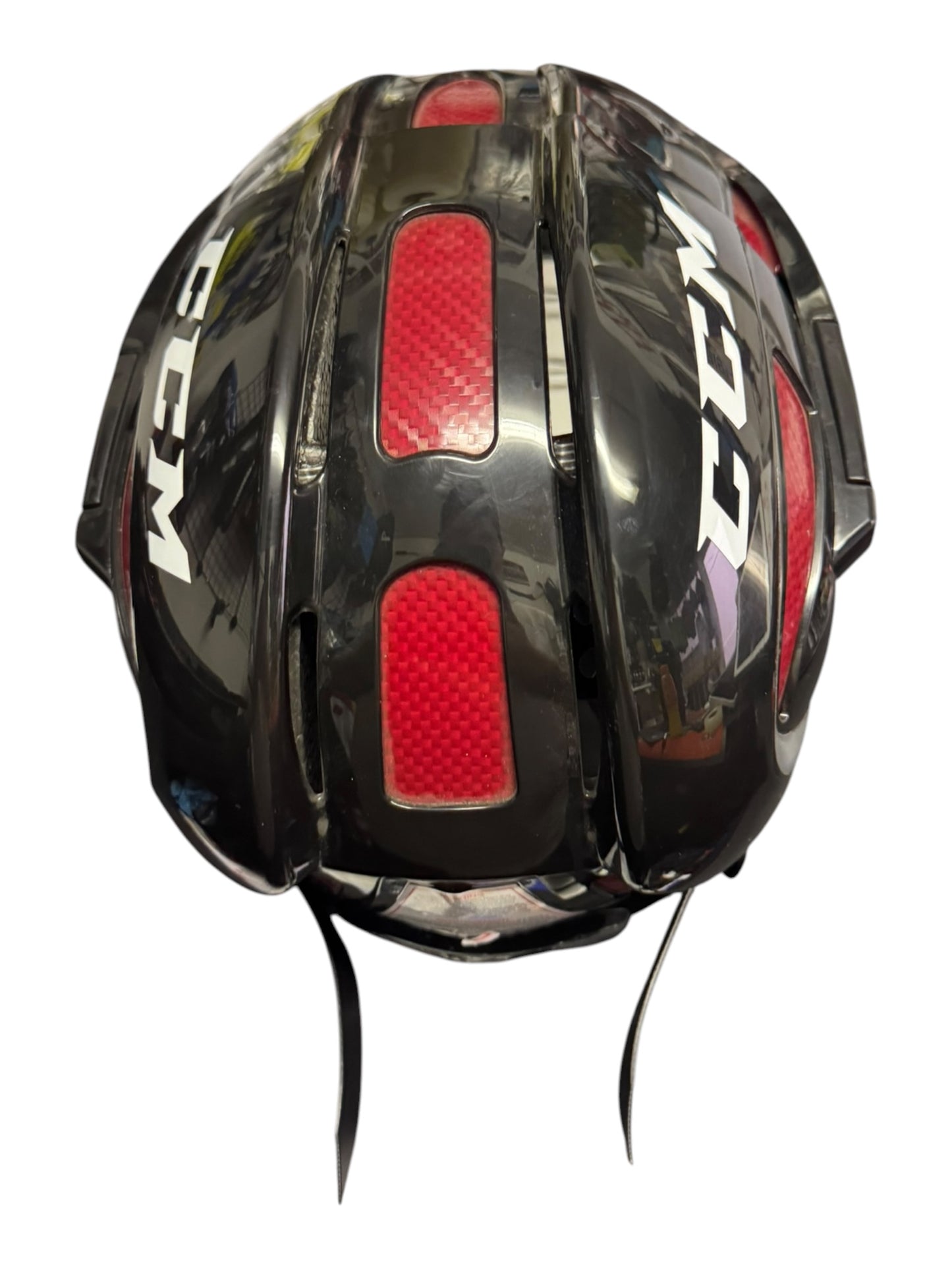 CCM FitLite Ice Hockey Helmet – Small – Black/Red – Like New