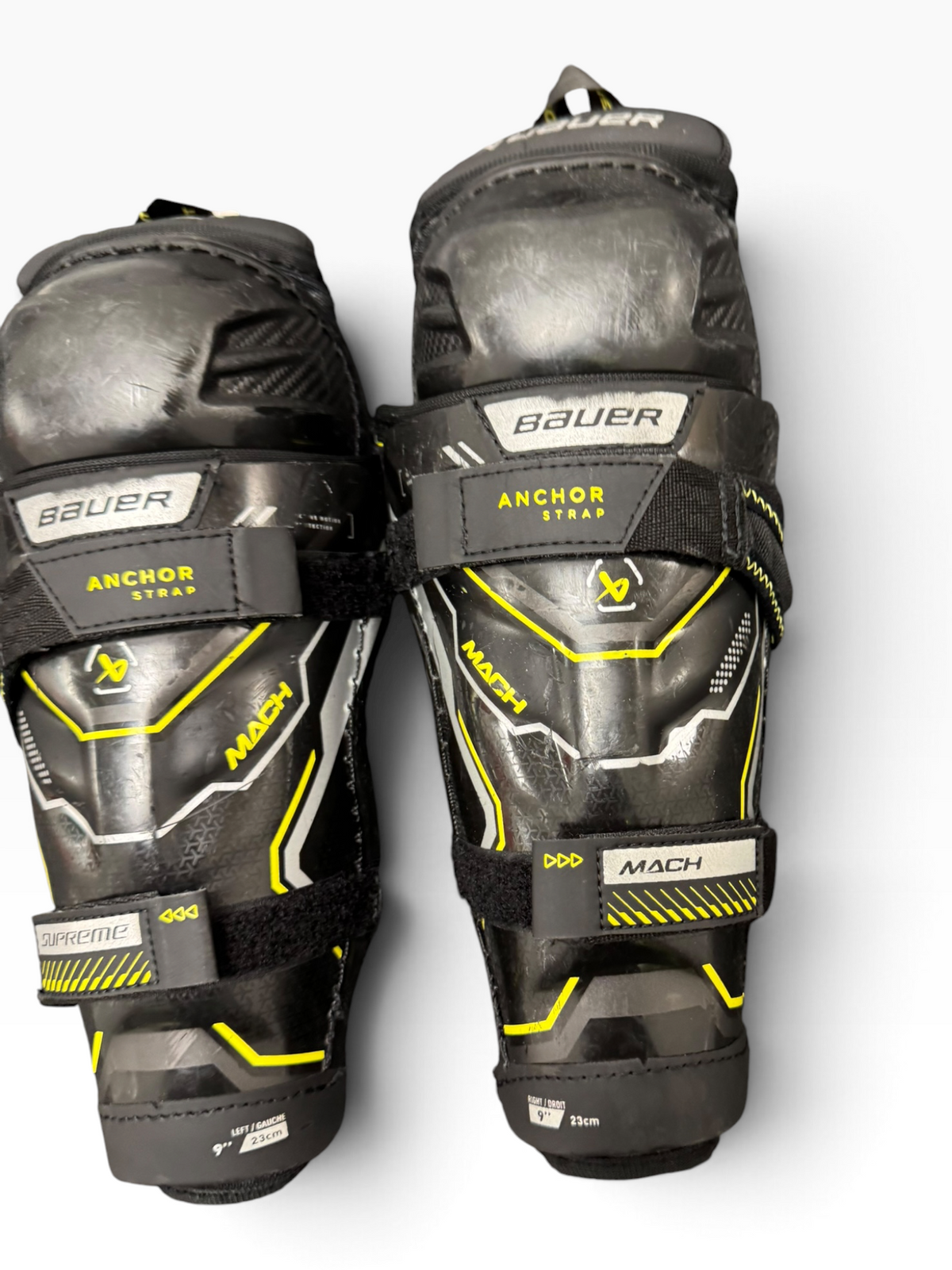 Bauer Supreme Mach Youth Ice Hockey Shin Pads – 9”