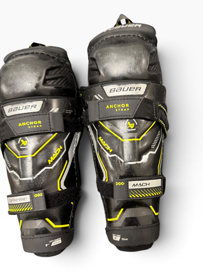 Bauer Supreme Mach Youth Ice Hockey Shin Pads – 9”
