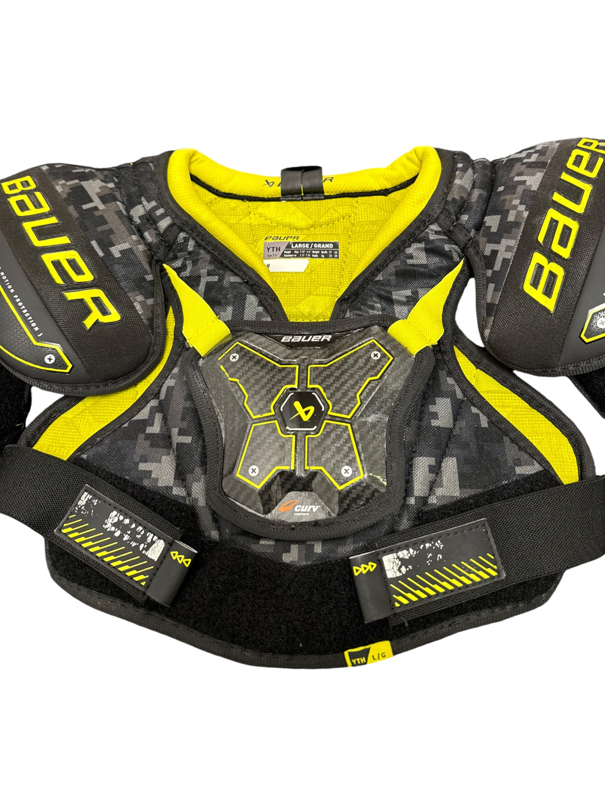 Bauer Supreme Mach Youth Ice Hockey Shoulder Pads – Large